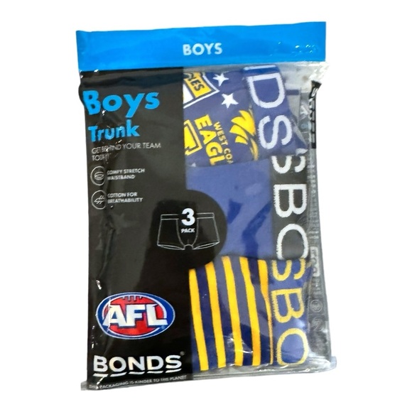 Bonds afl boys underwear pack - Picture 2 of 2